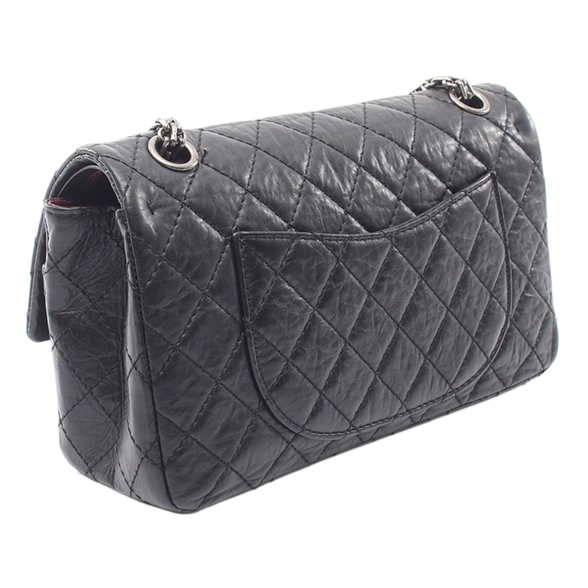 Chanel Quilted Aged Calfskin Reissue 2.55 Double Flap 226 — Black