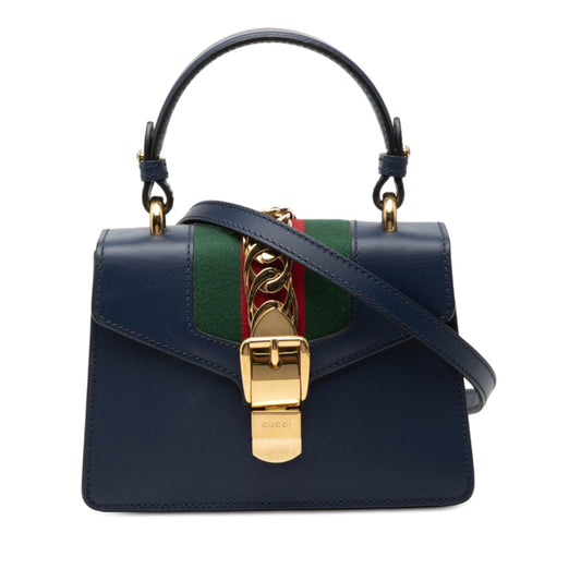 Gucci Mini Leather Sylvie Satchel