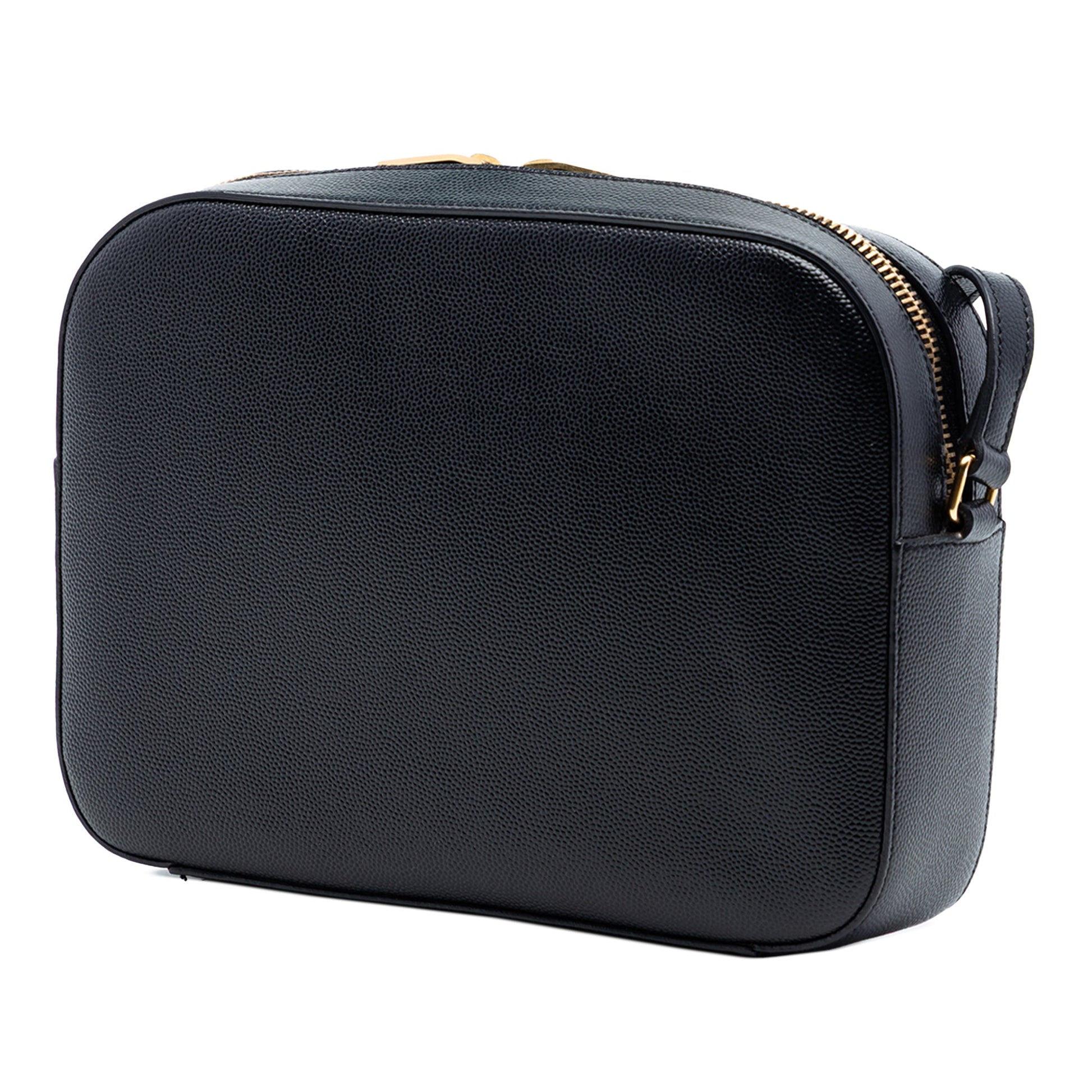 Saint Laurent Medium Grain De Poudre Classic Monogram Camera Bag