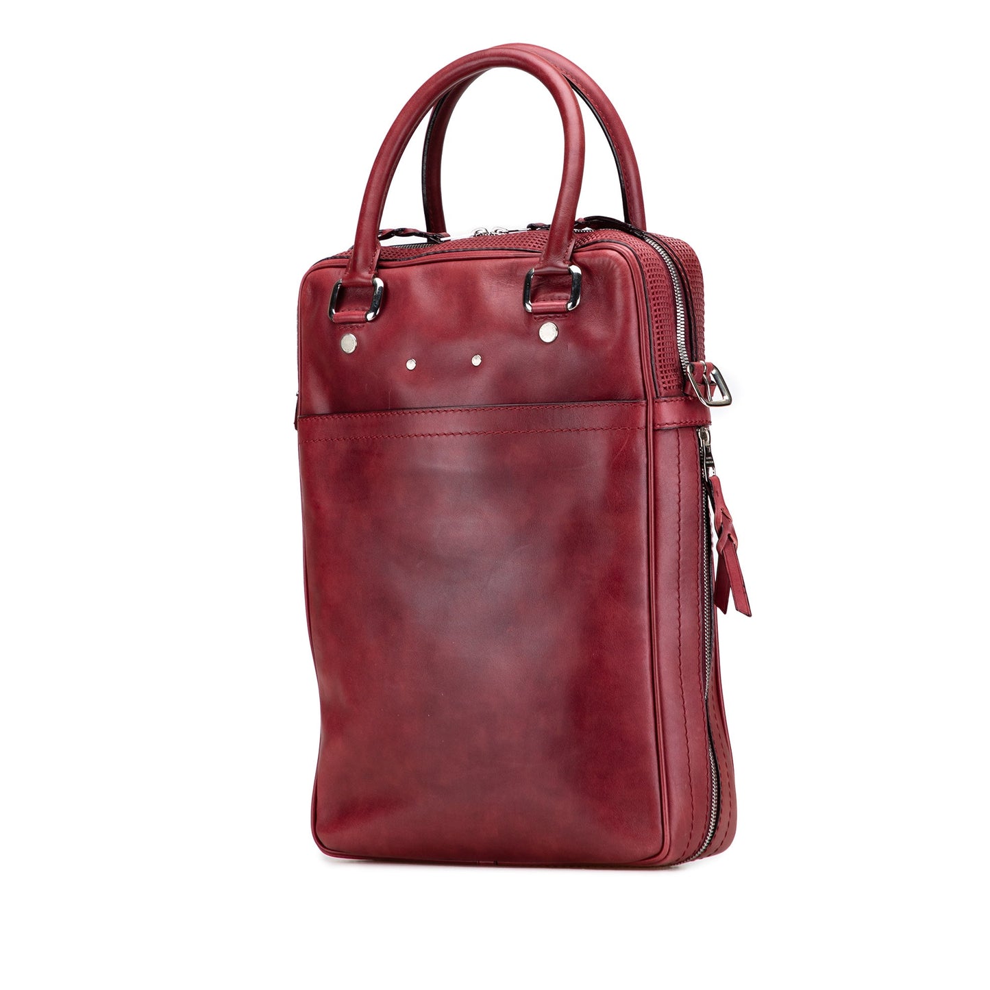 Louis Vuitton Cuir Bequia Porte Document Vertical Bag