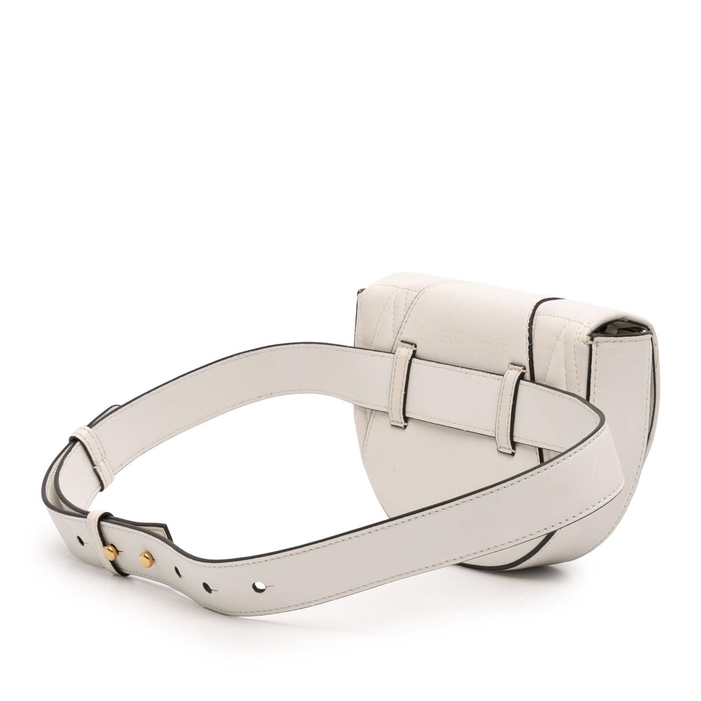 Versace Quilted Nappa Virtus V Crossbody Belt Bag