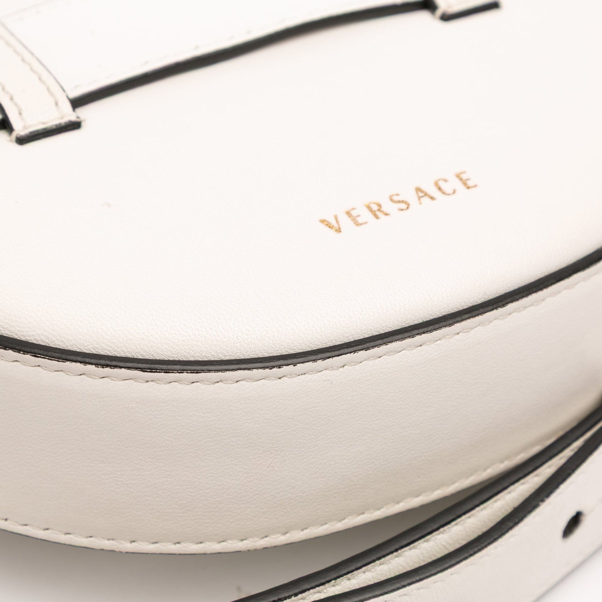 Versace Quilted Nappa Virtus V Crossbody Belt Bag