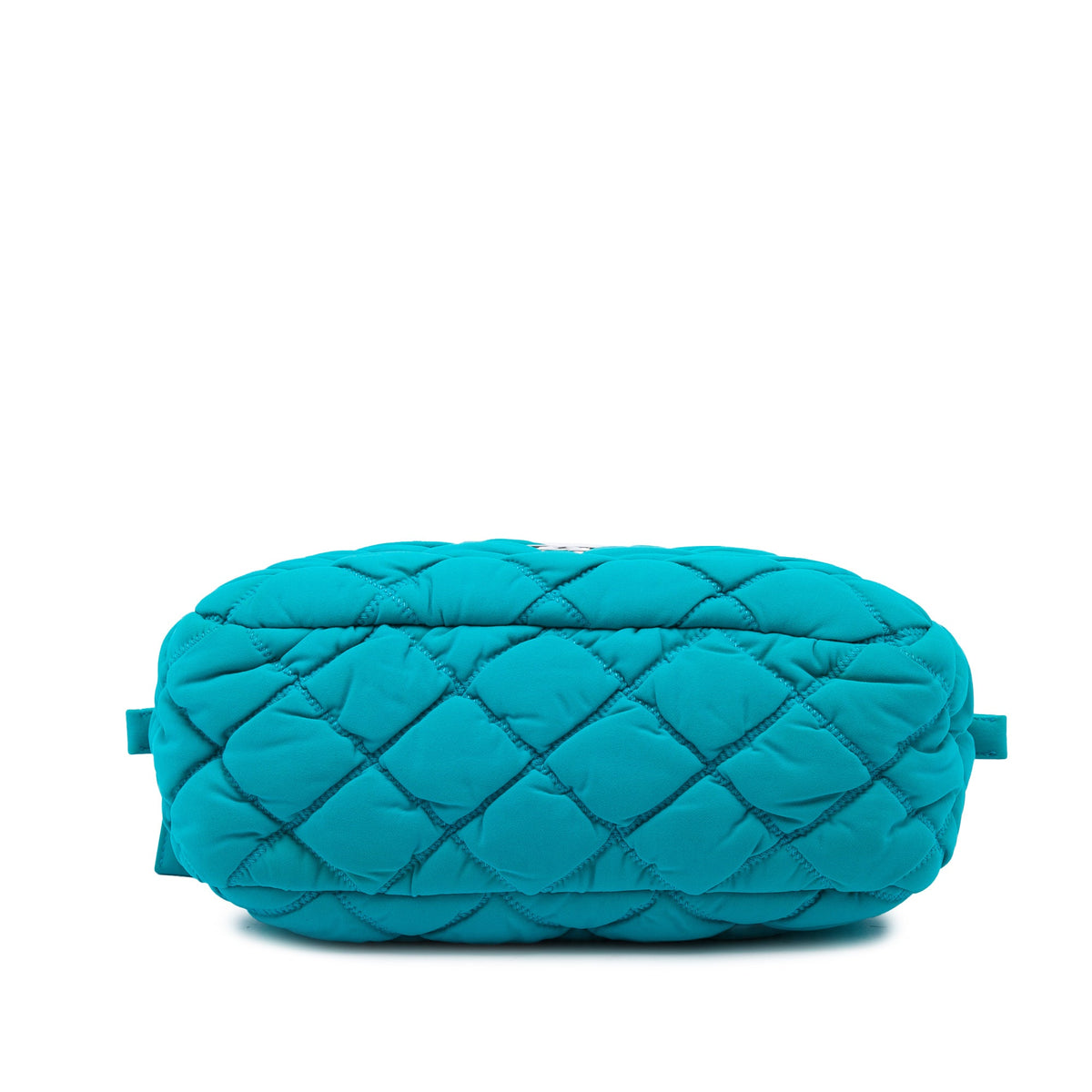 Chanel Quilted Nylon Bubble Shoulder Bag — Blue