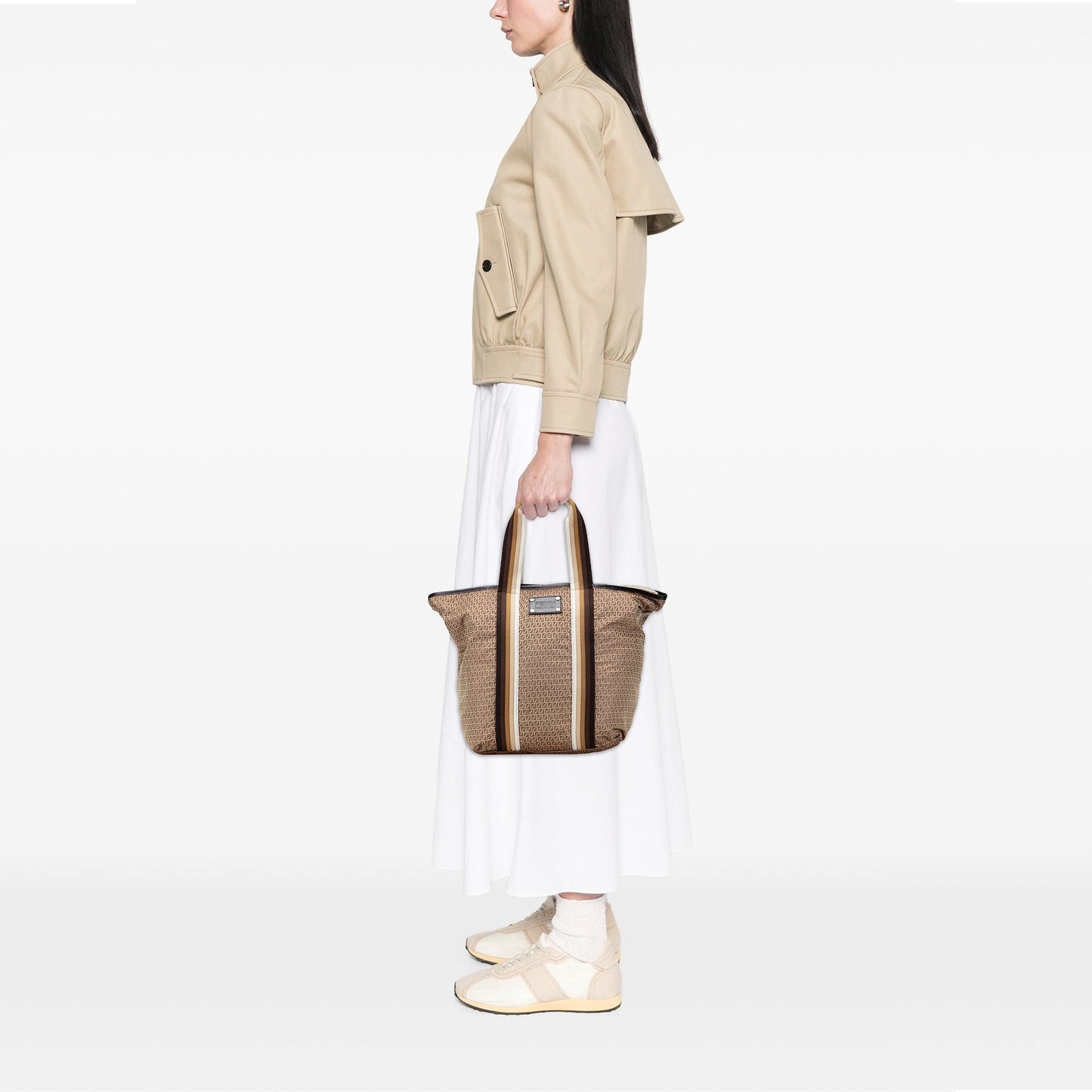 Fendi Micro Zucchino Nylon Tote