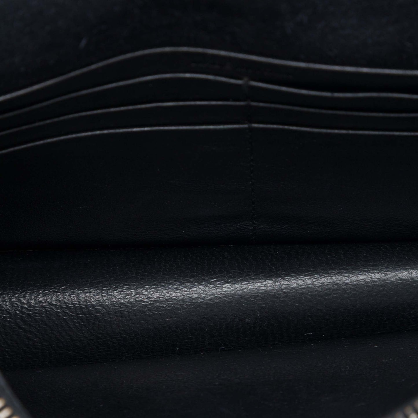 Saint Laurent Metallic Suede Monogram Kate Tassel Wallet on Chain