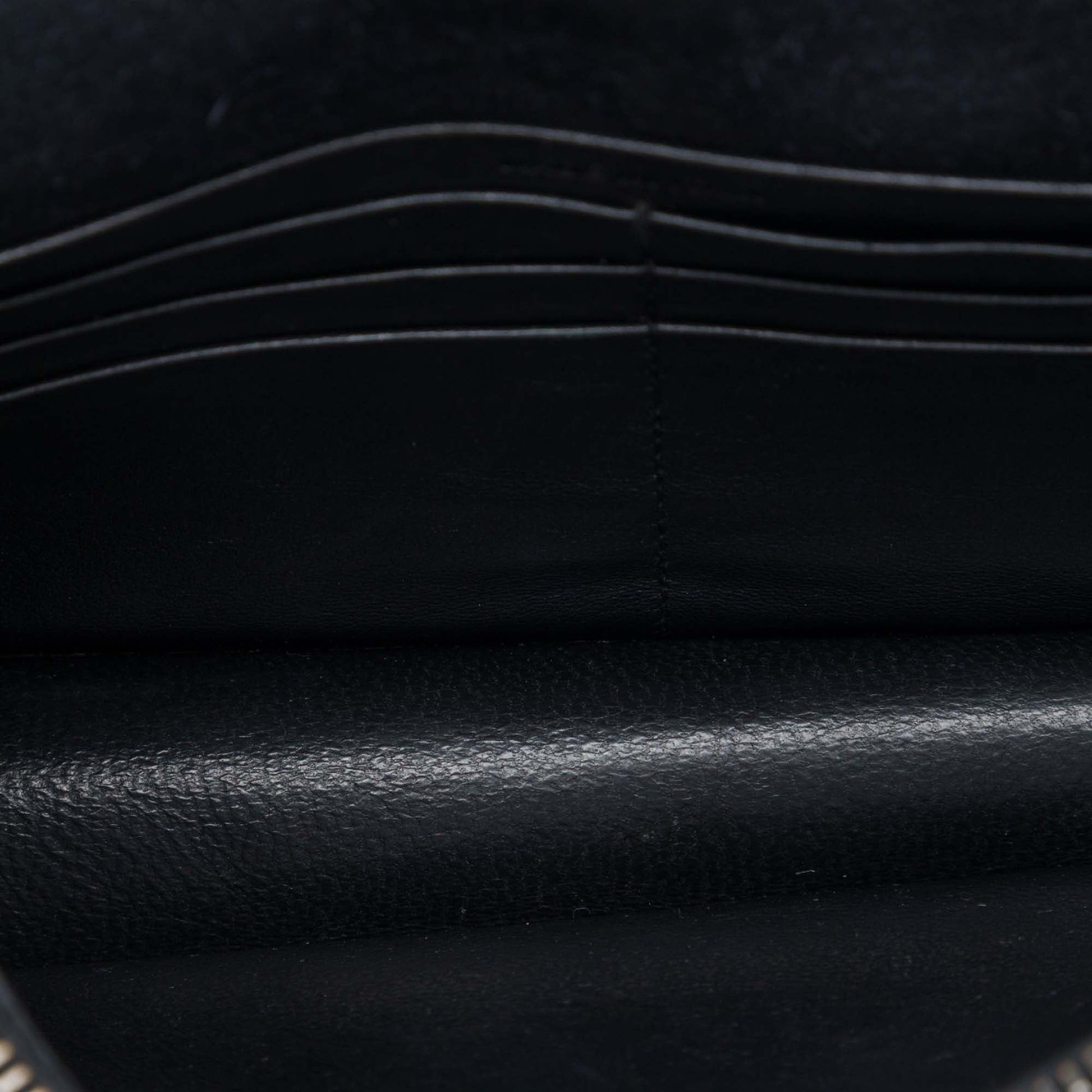 Saint Laurent Metallic Suede Monogram Kate Tassel Wallet on Chain