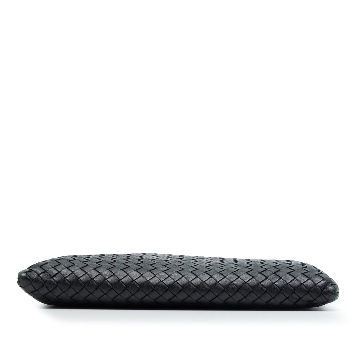 Bottega Veneta Nappa Intrecciato Clutch — Black