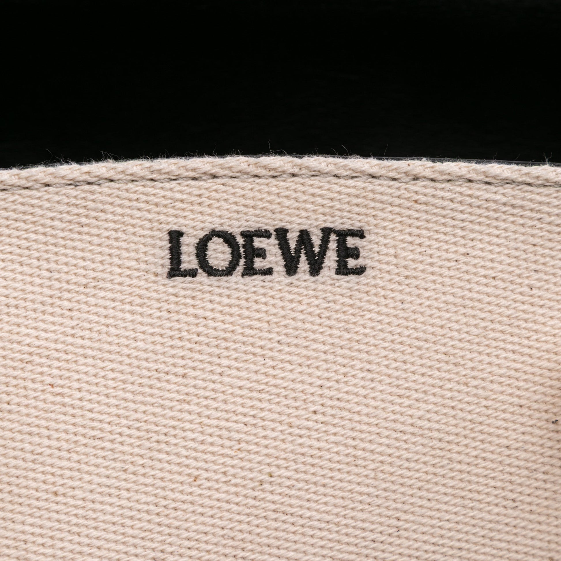 LOEWE XL Shiny Calfskin and Canvas Paseo Satchel