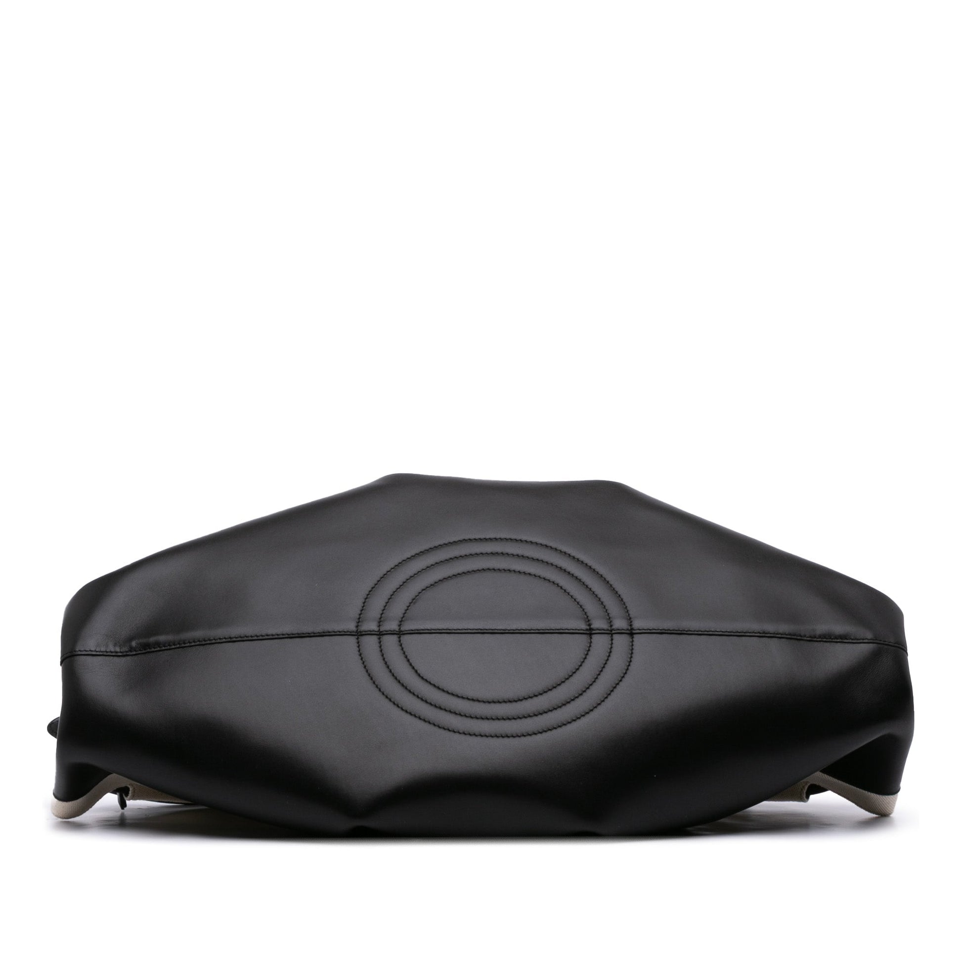 LOEWE XL Shiny Calfskin and Canvas Paseo Satchel