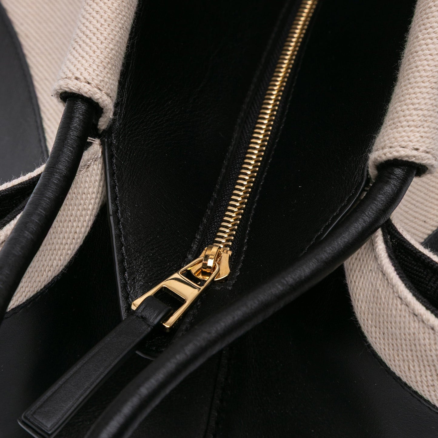 LOEWE XL Shiny Calfskin and Canvas Paseo Satchel