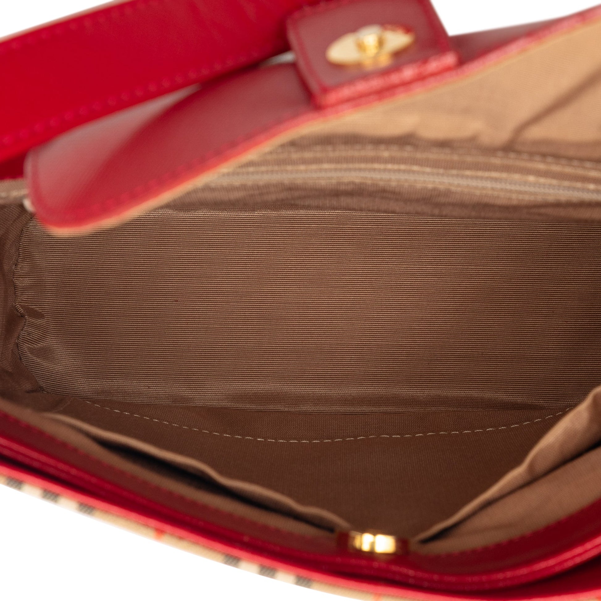 Burberry Haymarket Check Canvas Shoulder Bag