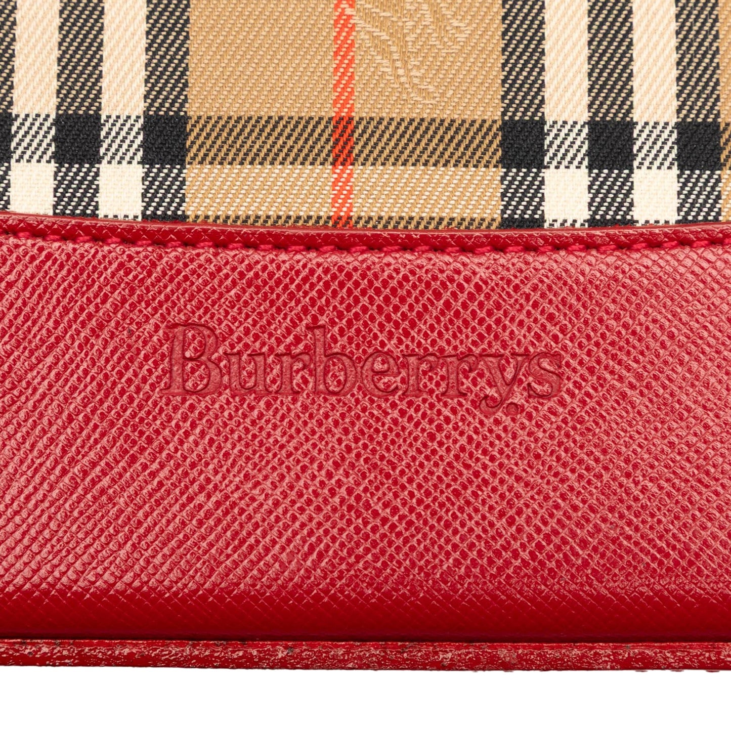 Burberry Haymarket Check Canvas Shoulder Bag