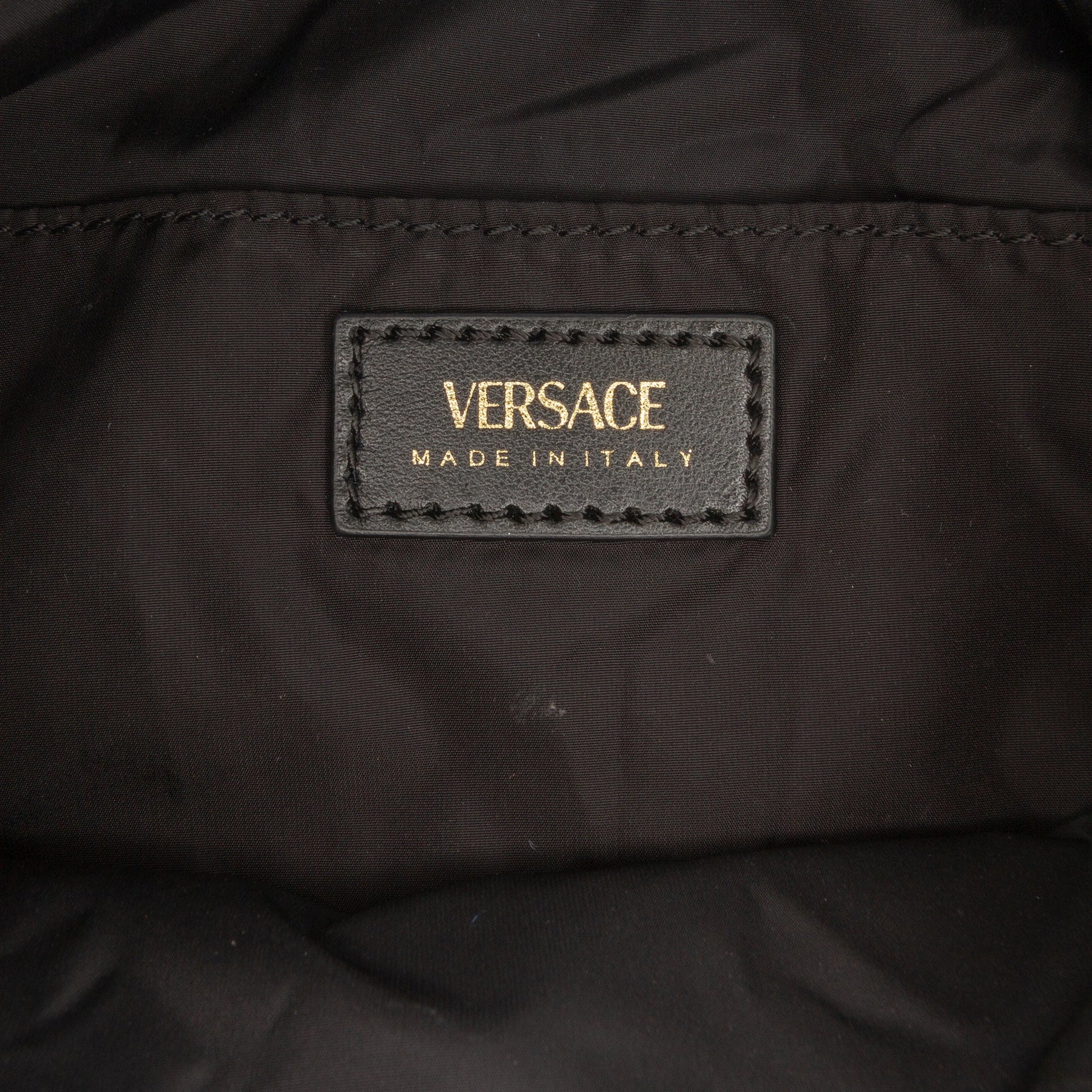 Versace Nylon Tribute La Medusa Chain Satchel