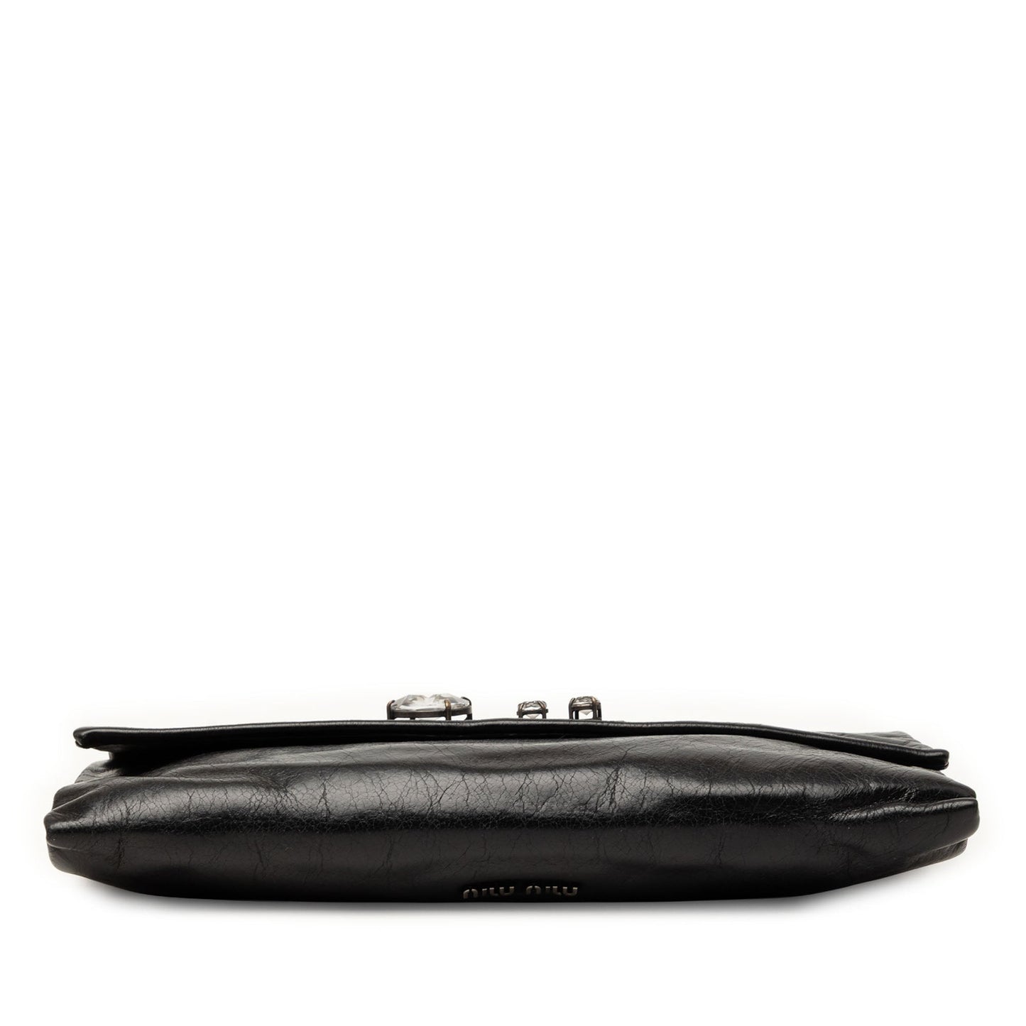 Miu Miu Nappa Crystal Chain Satchel
