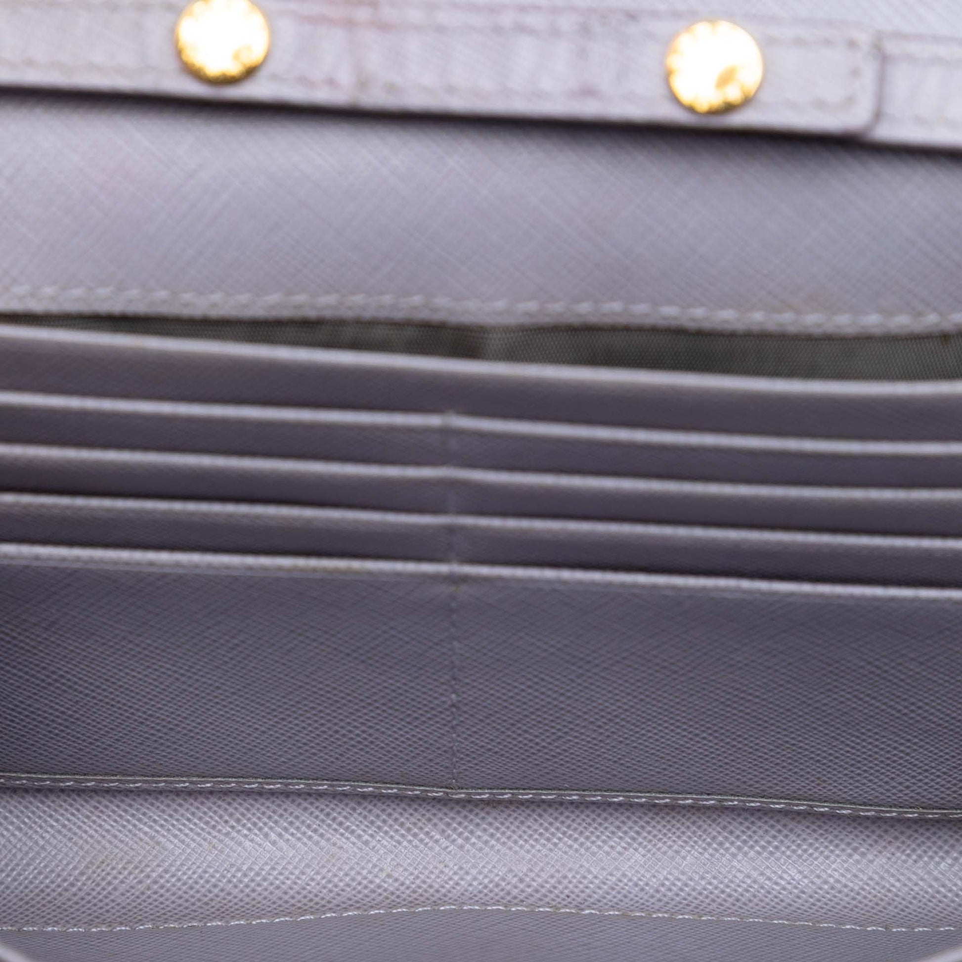 Prada Saffiano Lux Wallet On Chain