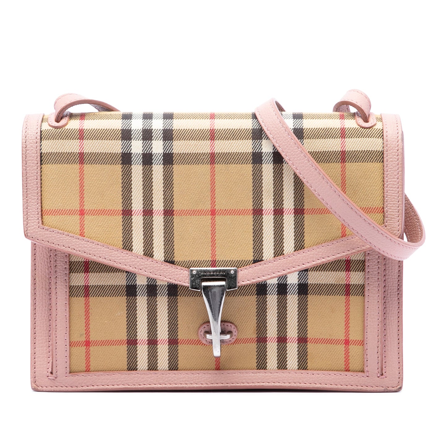 Burberry Small House Check Canvas Macken Crossbody