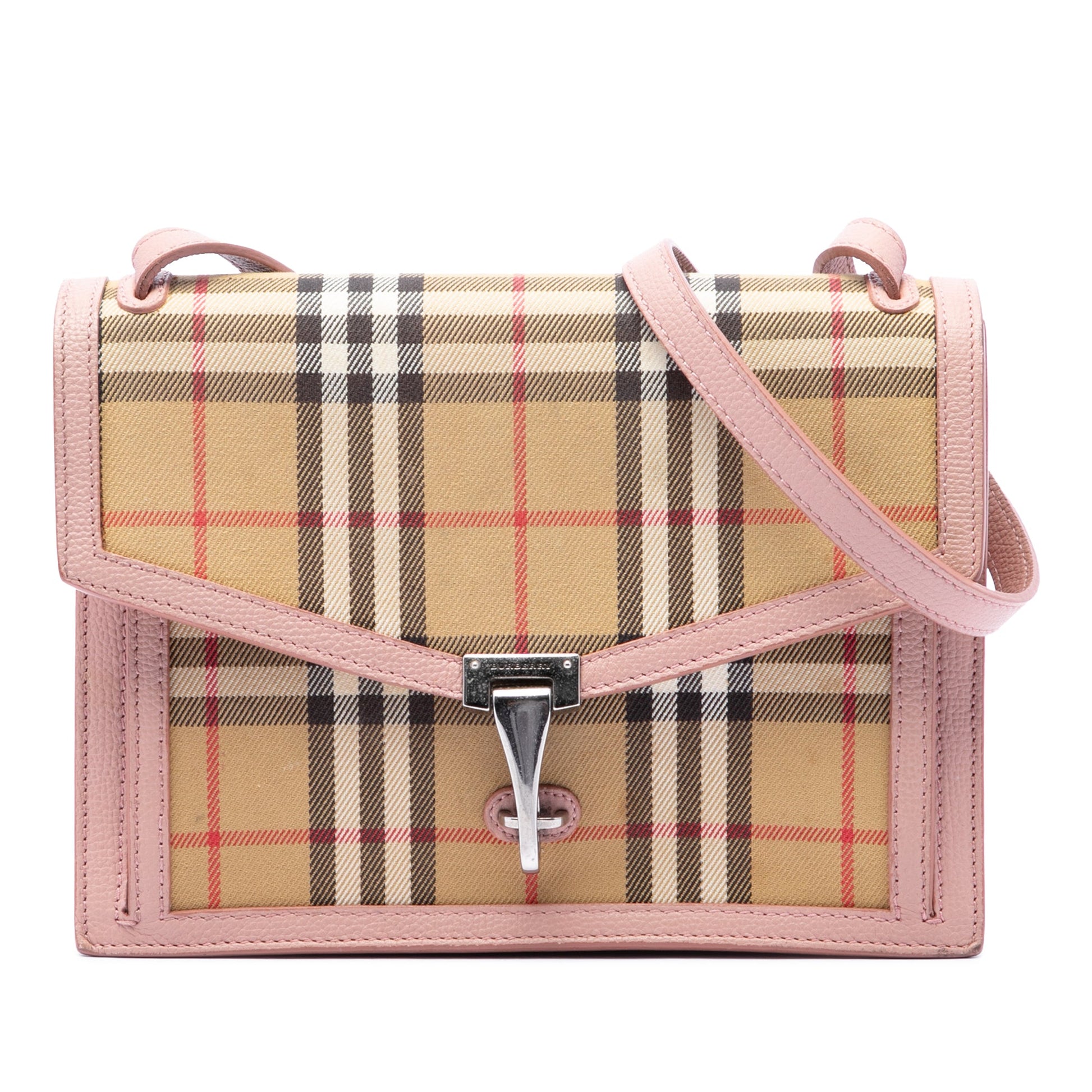 Burberry Small House Check Canvas Macken Crossbody