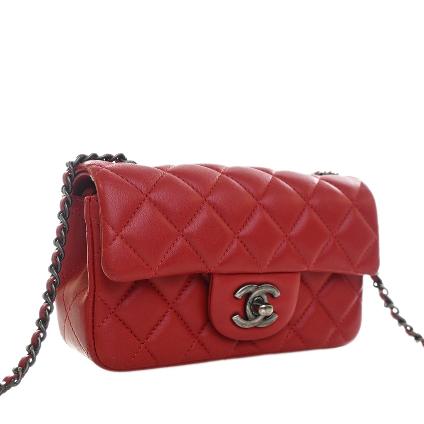 Chanel Extra Mini Rectangular Classic Lambskin Single Flap