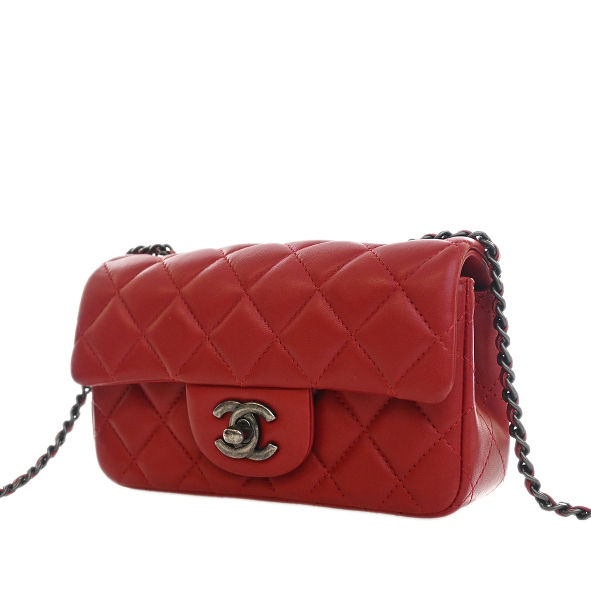 Chanel Extra Mini Rectangular Classic Lambskin Single Flap