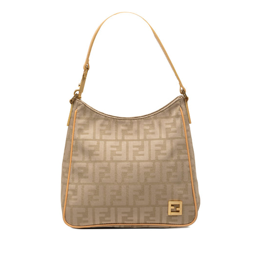 Fendi Zucca Canvas Shoulder Bag