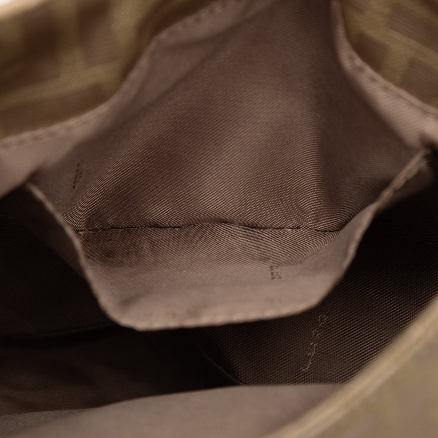 Fendi Zucca Canvas Shoulder Bag