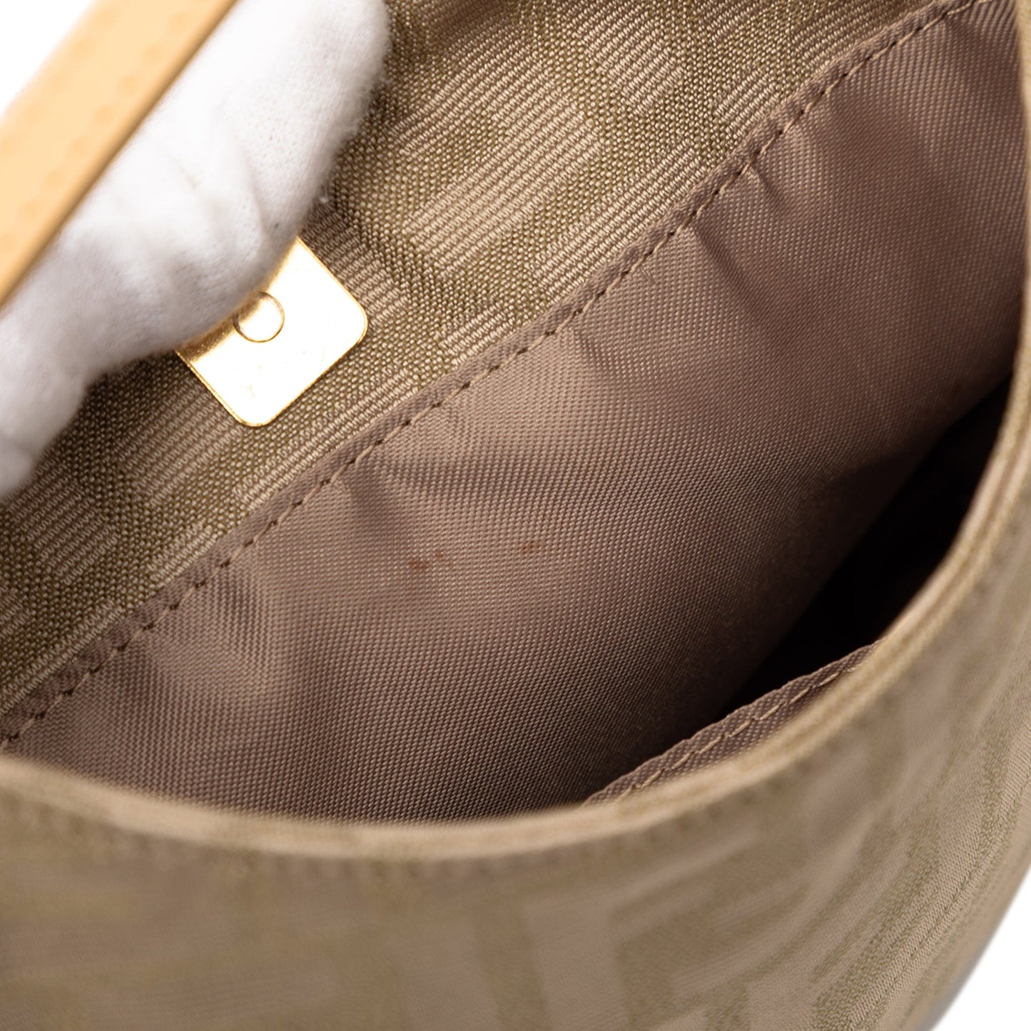 Fendi Zucca Canvas Shoulder Bag