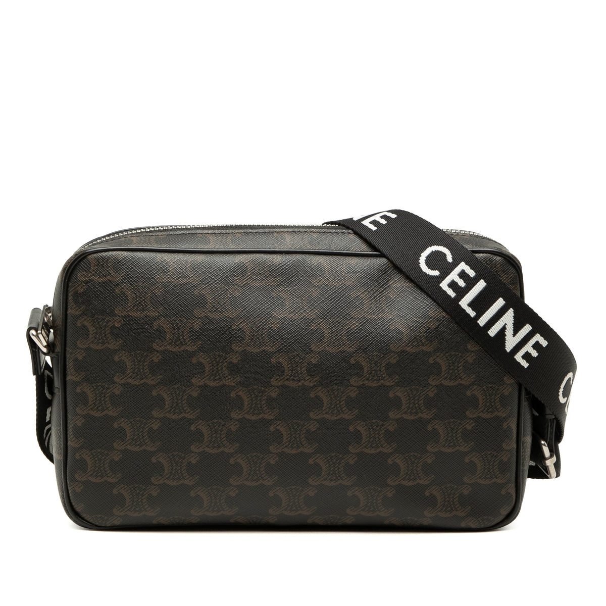 Celine Medium Triomphe Coated Canvas Messenger Bag