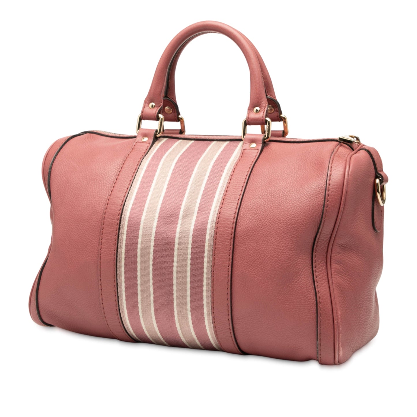 Gucci Medium Calfskin Web Joy Boston Bag