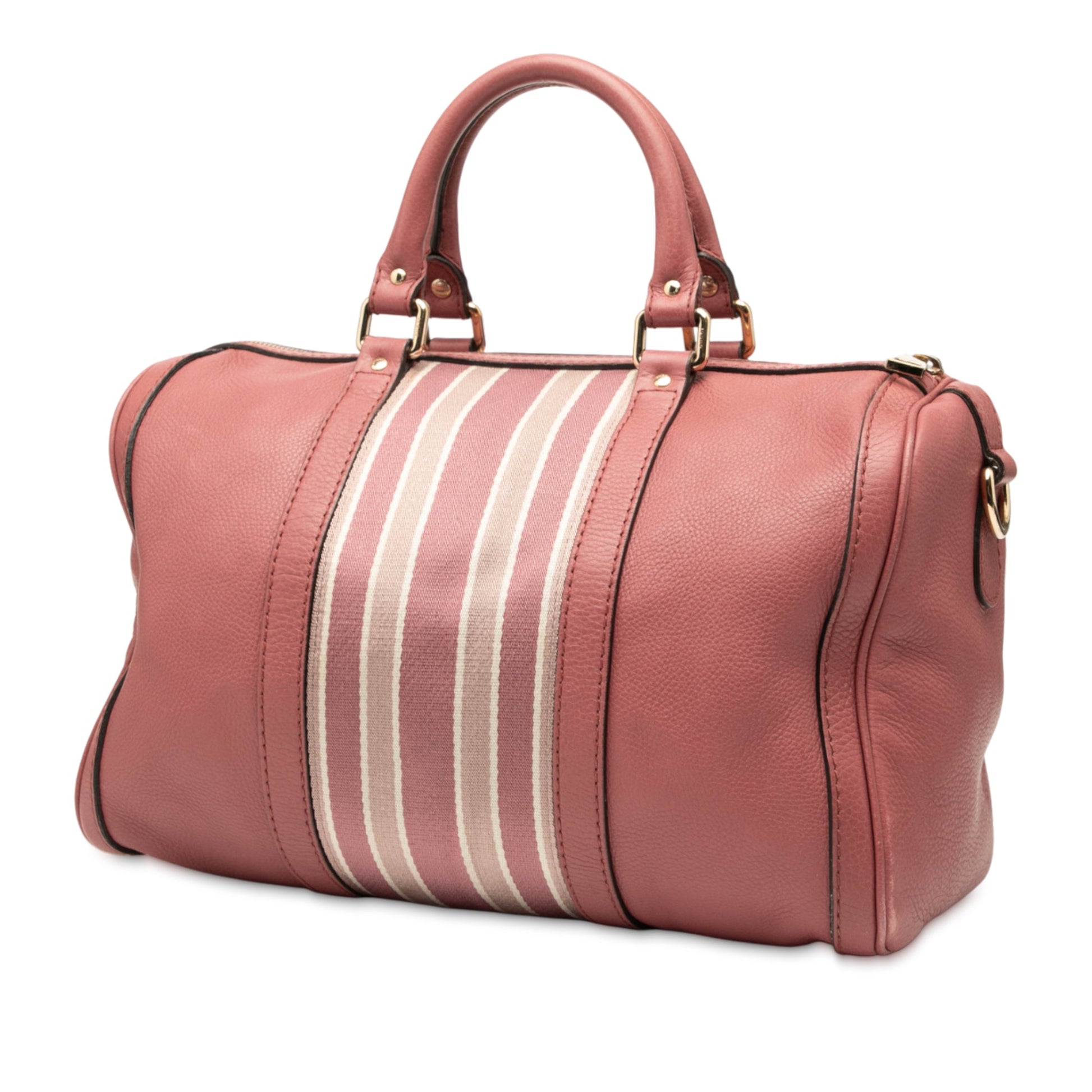 Gucci Medium Calfskin Web Joy Boston Bag