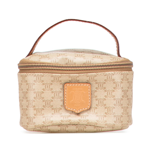 Celine Macadam Coated Canvas Vanity Bag