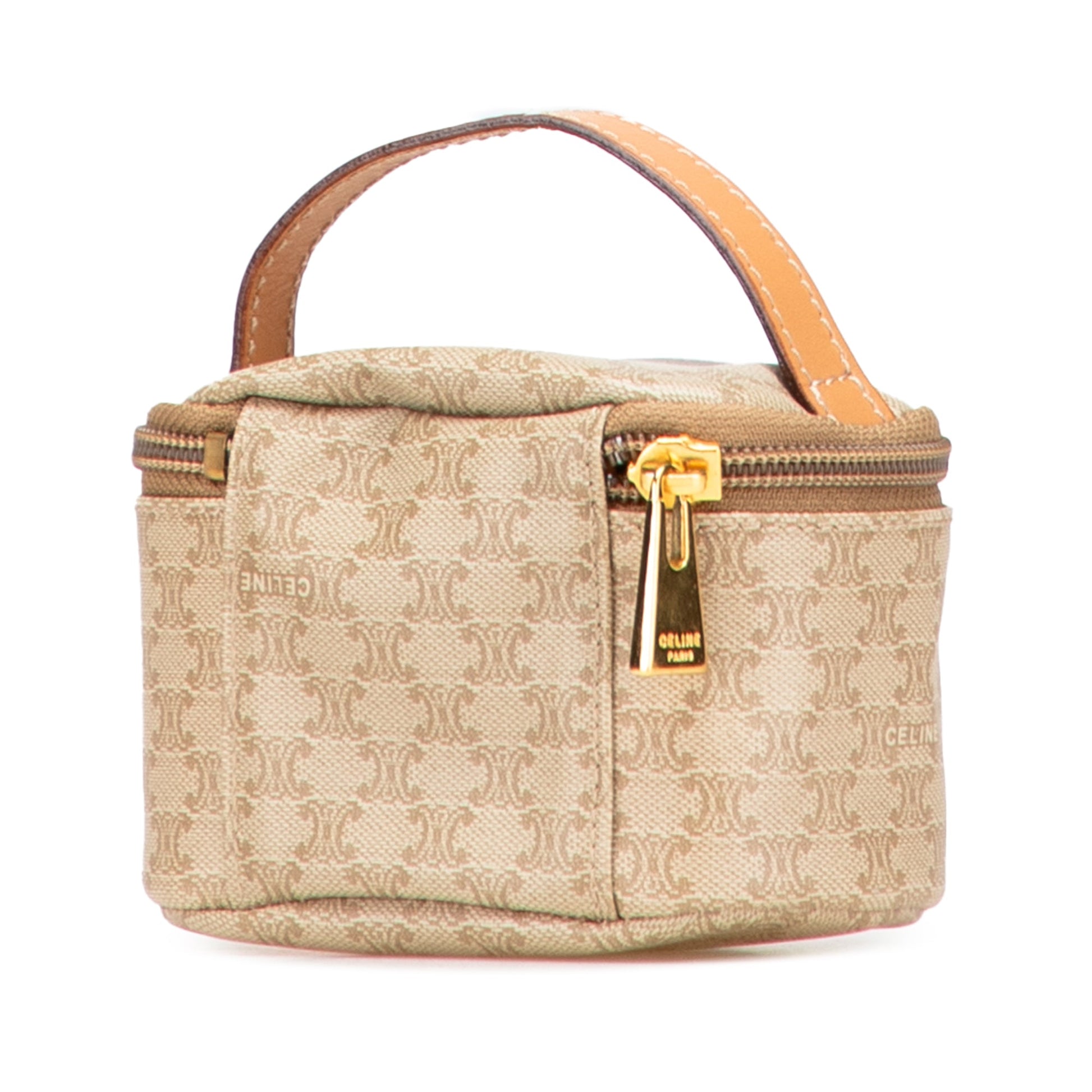 Celine Macadam Coated Canvas Vanity Bag