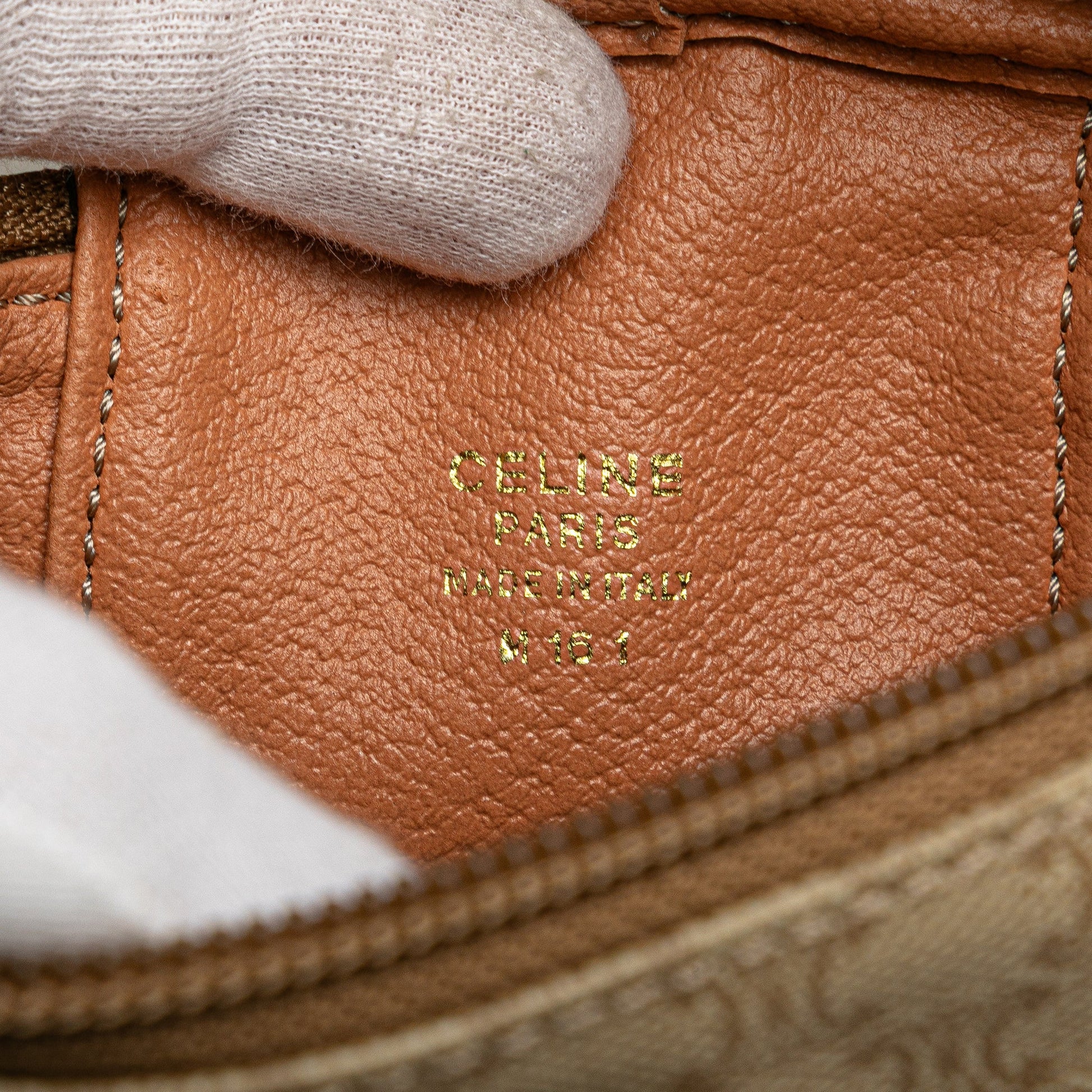 Celine Macadam Coated Canvas Vanity Bag