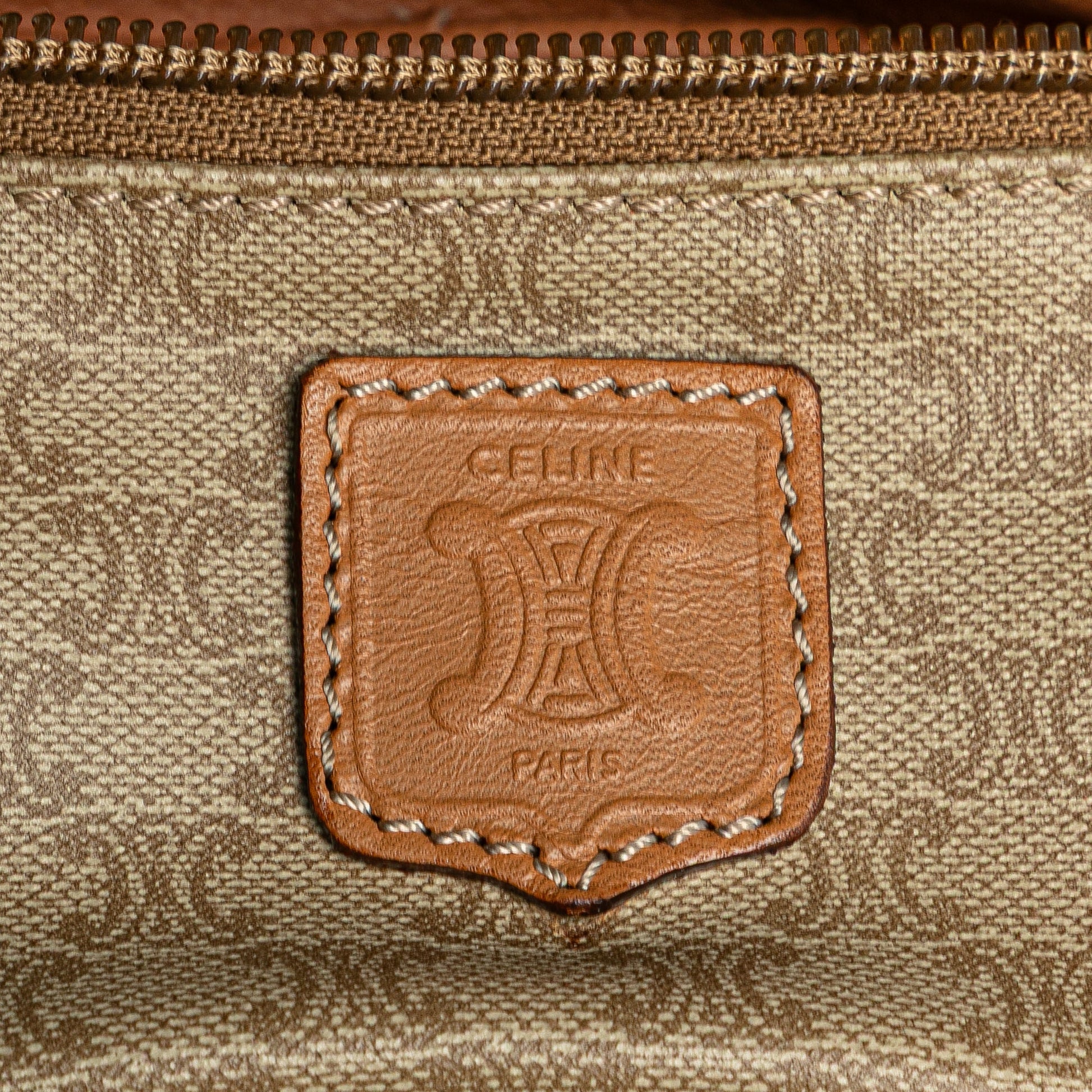 Celine Macadam Coated Canvas Vanity Bag