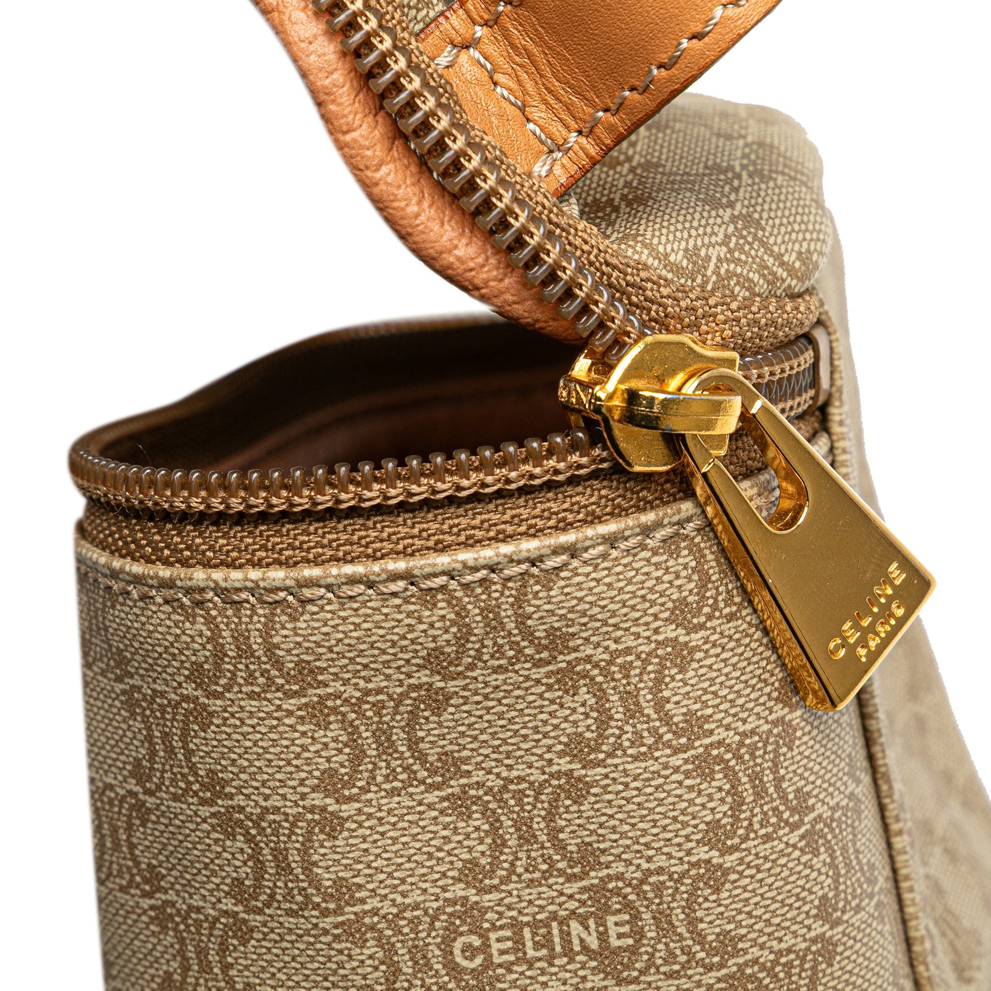 Celine Macadam Coated Canvas Vanity Bag