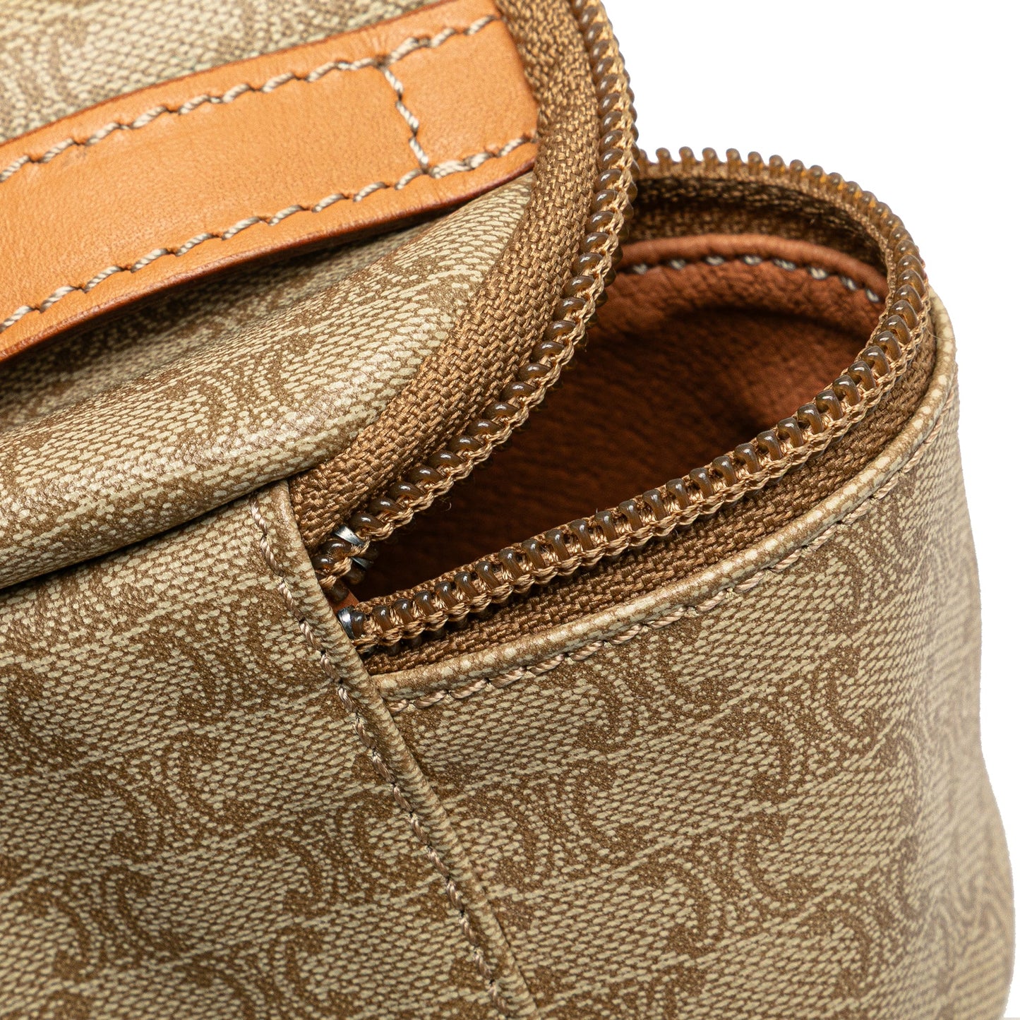 Celine Macadam Coated Canvas Vanity Bag