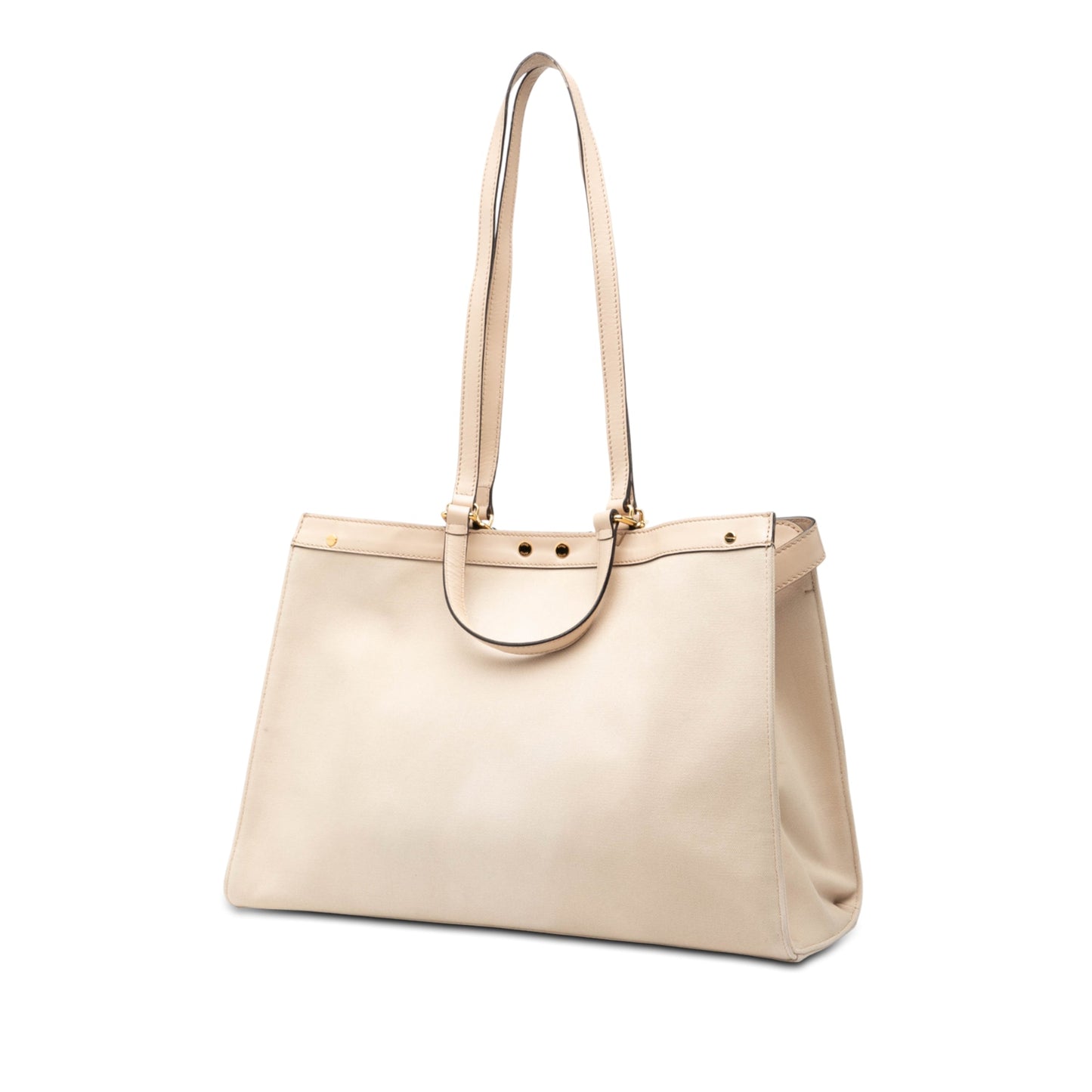 Fendi Zucca Embroidered Canvas Peekaboo X Tote