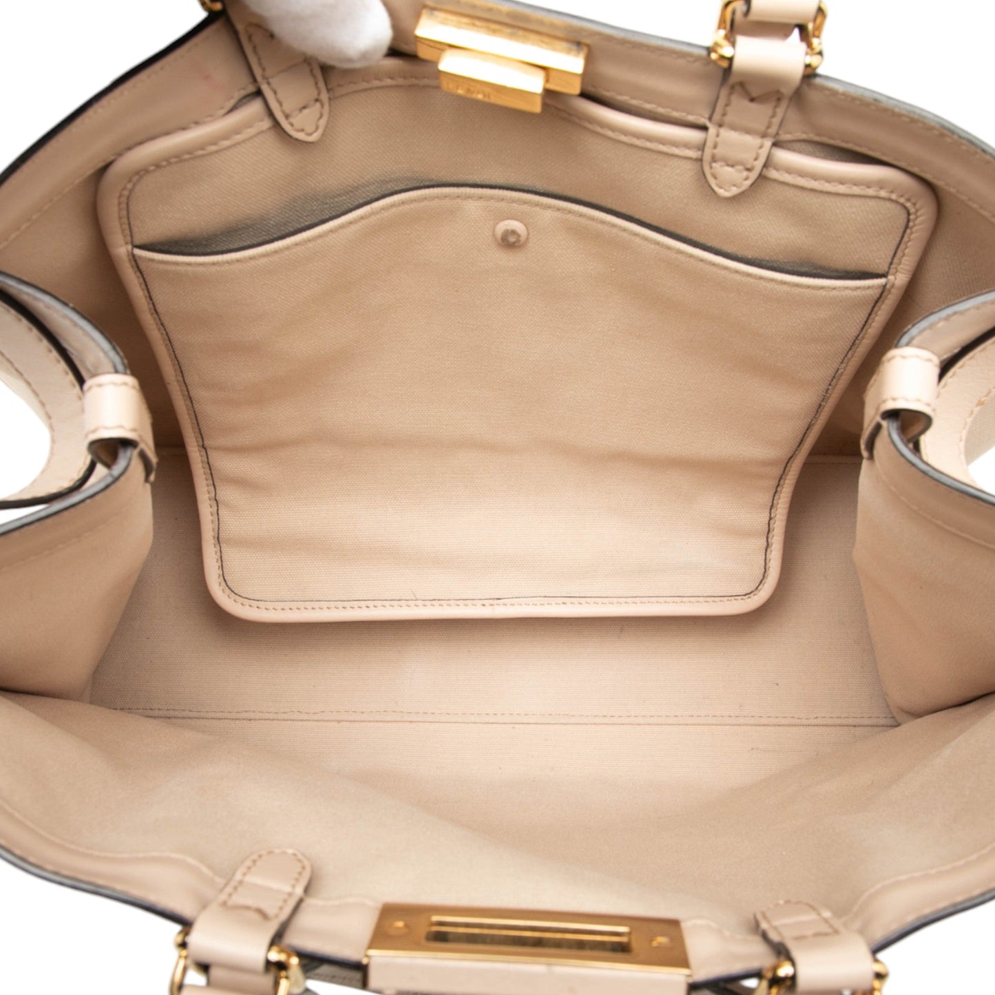 Fendi Zucca Embroidered Canvas Peekaboo X Tote