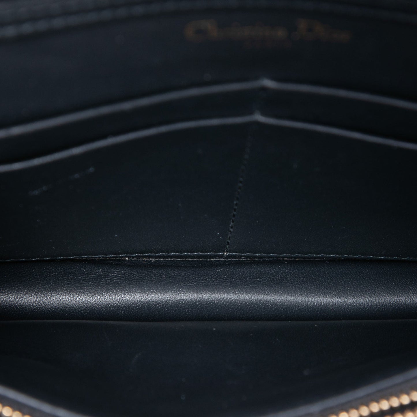 Dior Metallic Calfskin Diorama Wallet on Chain