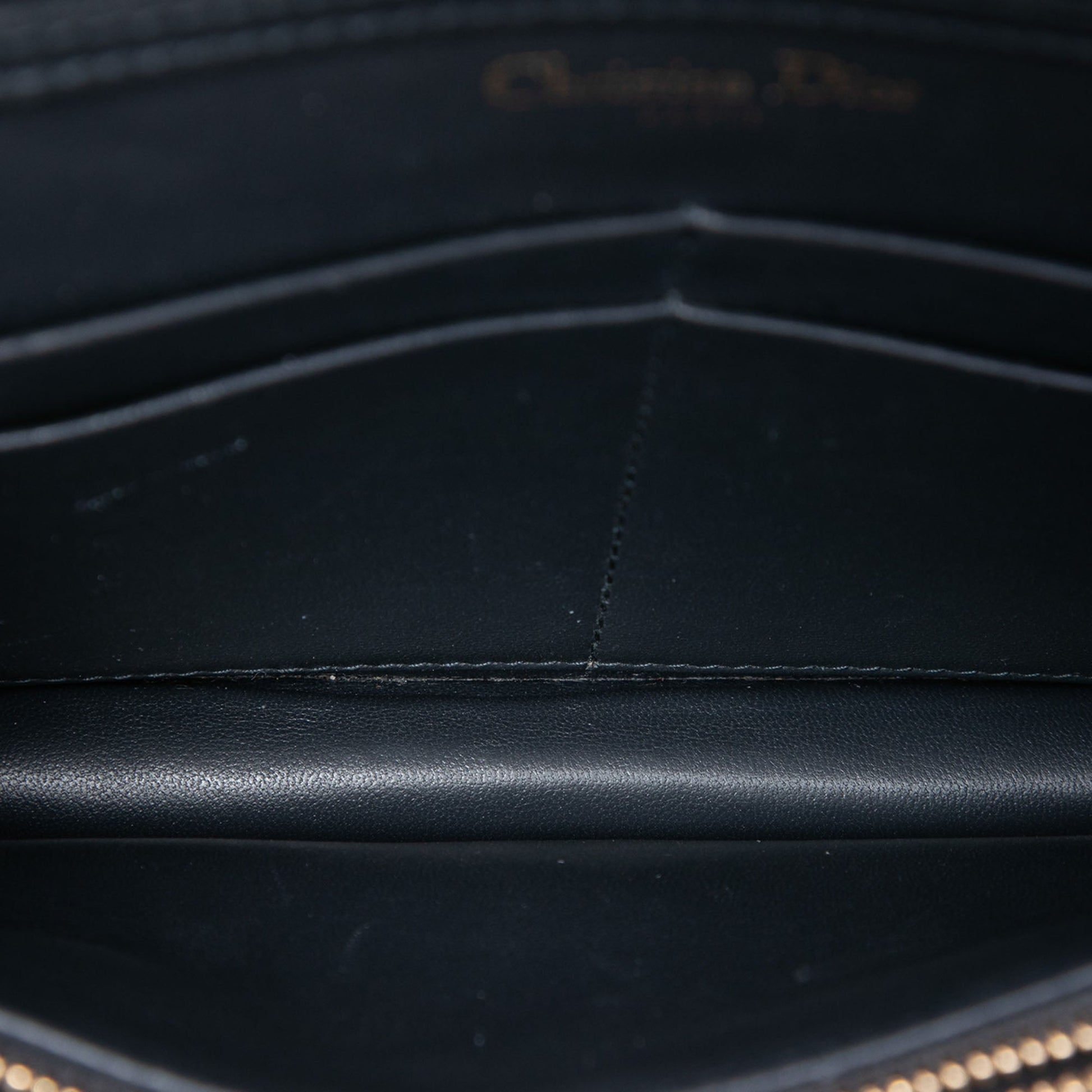 Dior Metallic Calfskin Diorama Wallet on Chain