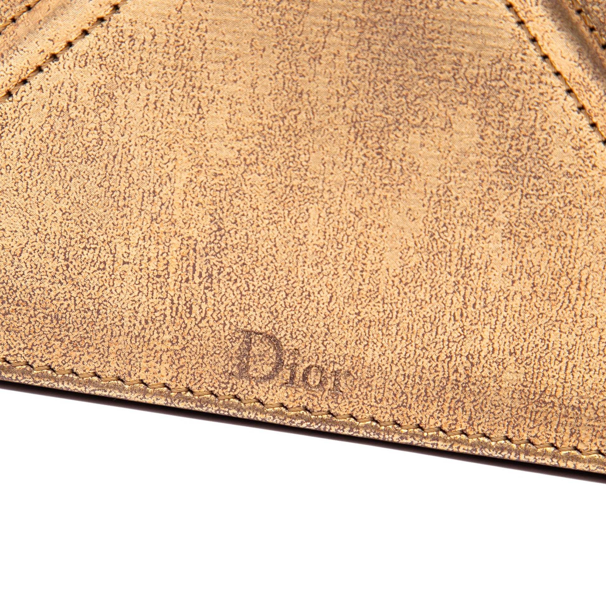 Dior Metallic Calfskin Diorama Wallet on Chain