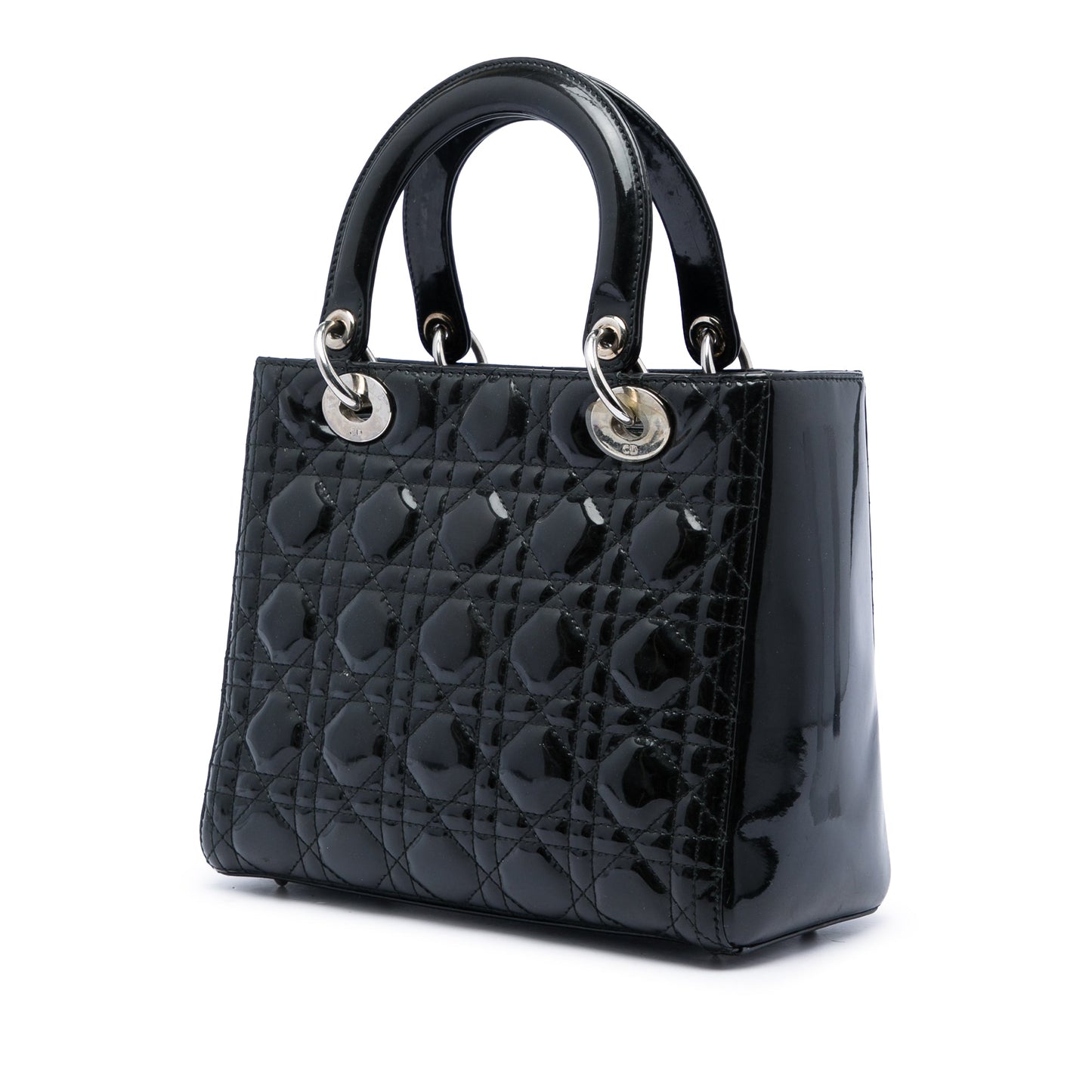 Dior Medium Patent Cannage Lady Dior