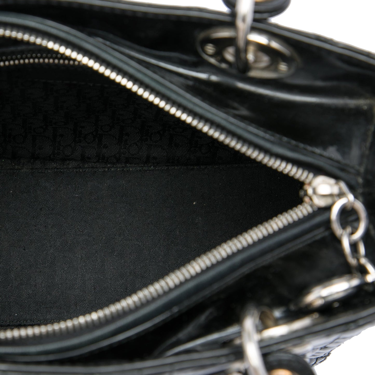 Dior Medium Patent Cannage Lady Dior