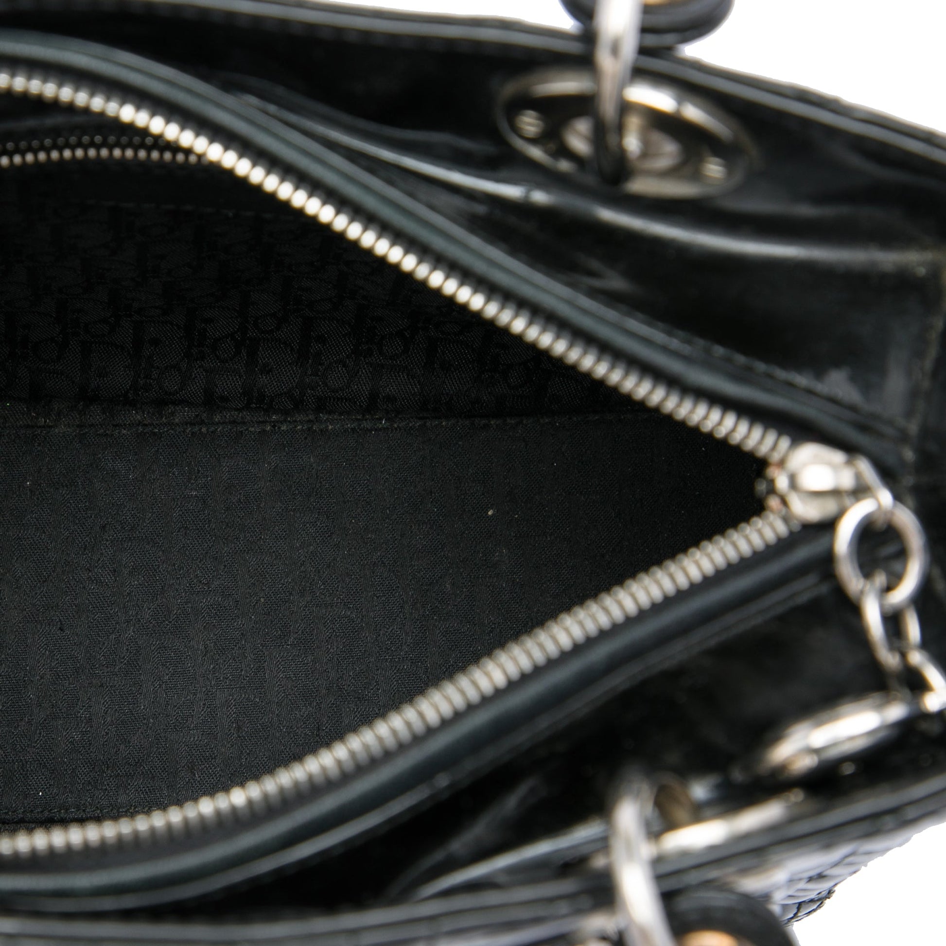 Dior Medium Patent Cannage Lady Dior