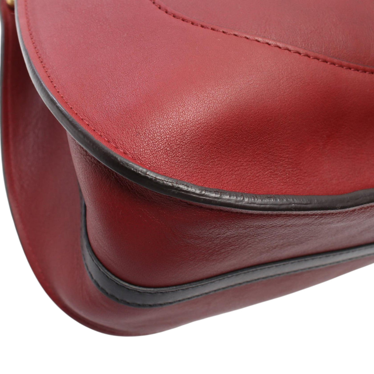Chloé Leather Hayley Shoulder Bag — Red