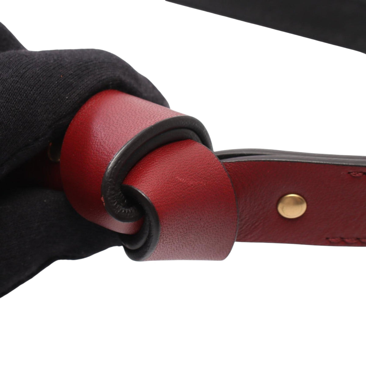Chloé Leather Hayley Shoulder Bag — Red