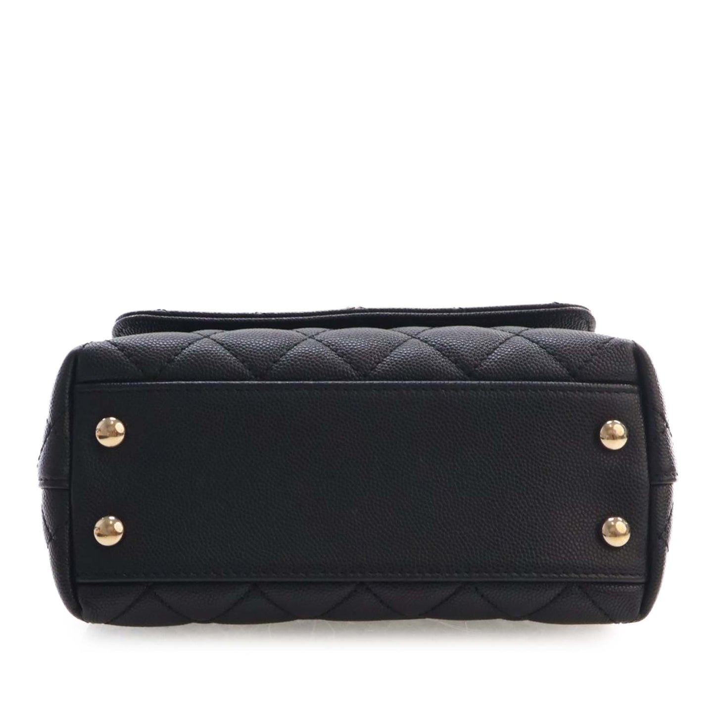 Chanel Extra Mini Quilted Caviar Coco Top Handle Bag