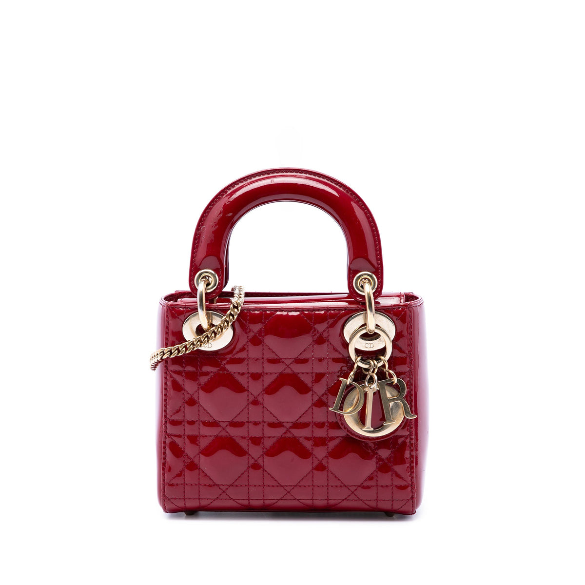 Dior Mini Patent Cannage Lady Dior
