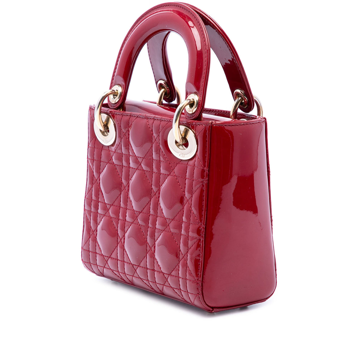Dior Mini Patent Cannage Lady Dior