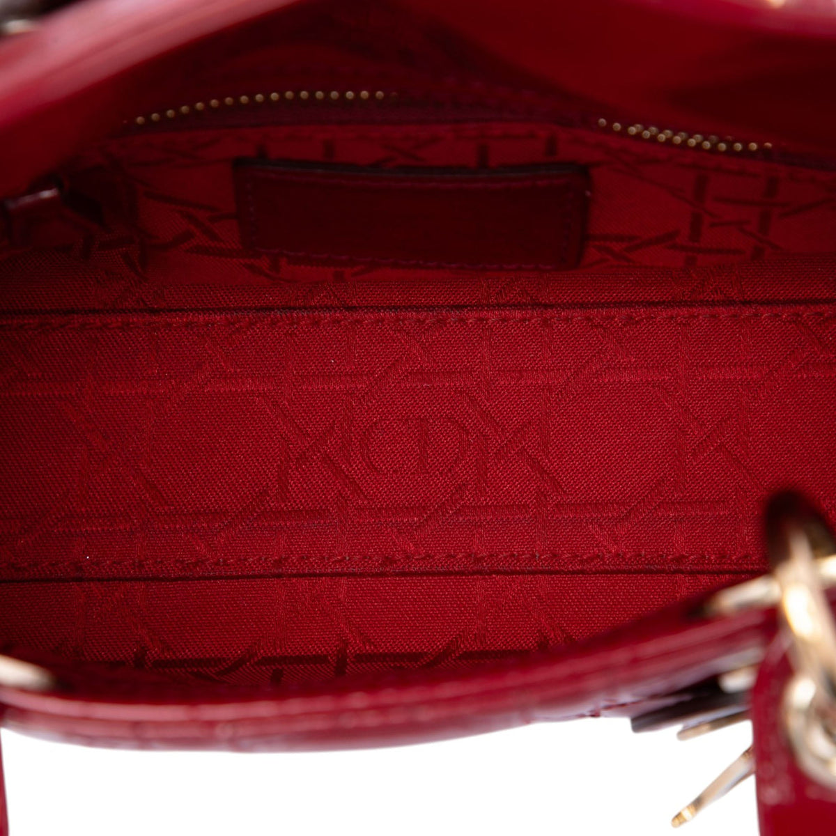 Dior Mini Patent Cannage Lady Dior