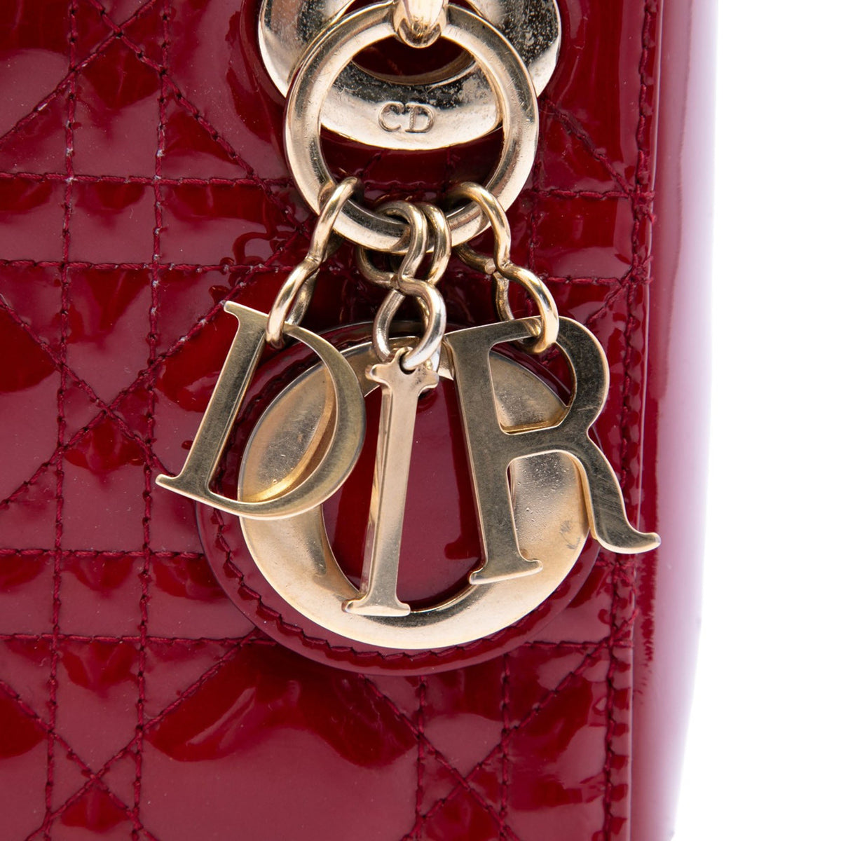 Dior Mini Patent Cannage Lady Dior